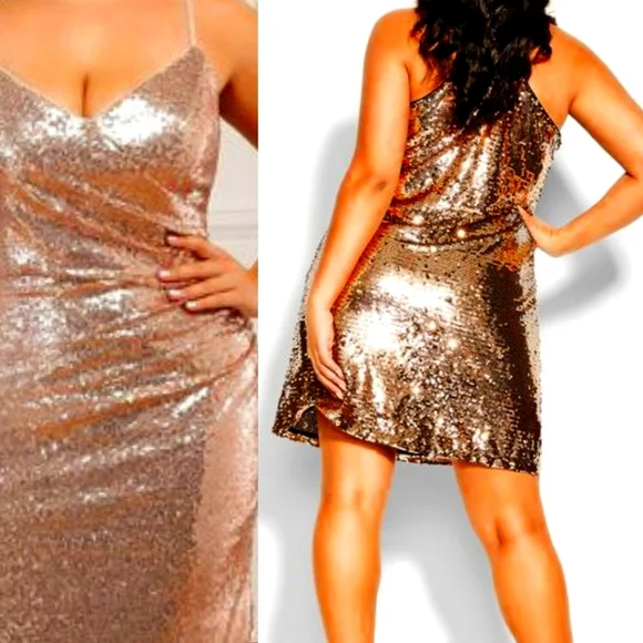 Dresses | Gold Sequin Dress Sz 22 | Poshmark Dresses | Gold Sequin Dress Sz 22 | Poshmark